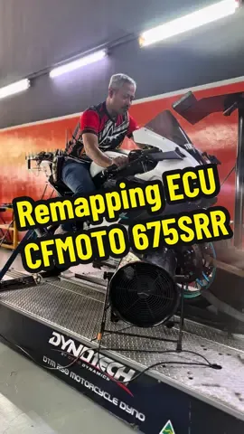 CFMOTO 675SR-R remapping ECU and top speed test on dyno #cfmoto #cfmoto675sr #cfmoto450sr #cfmoto250sr #remap 