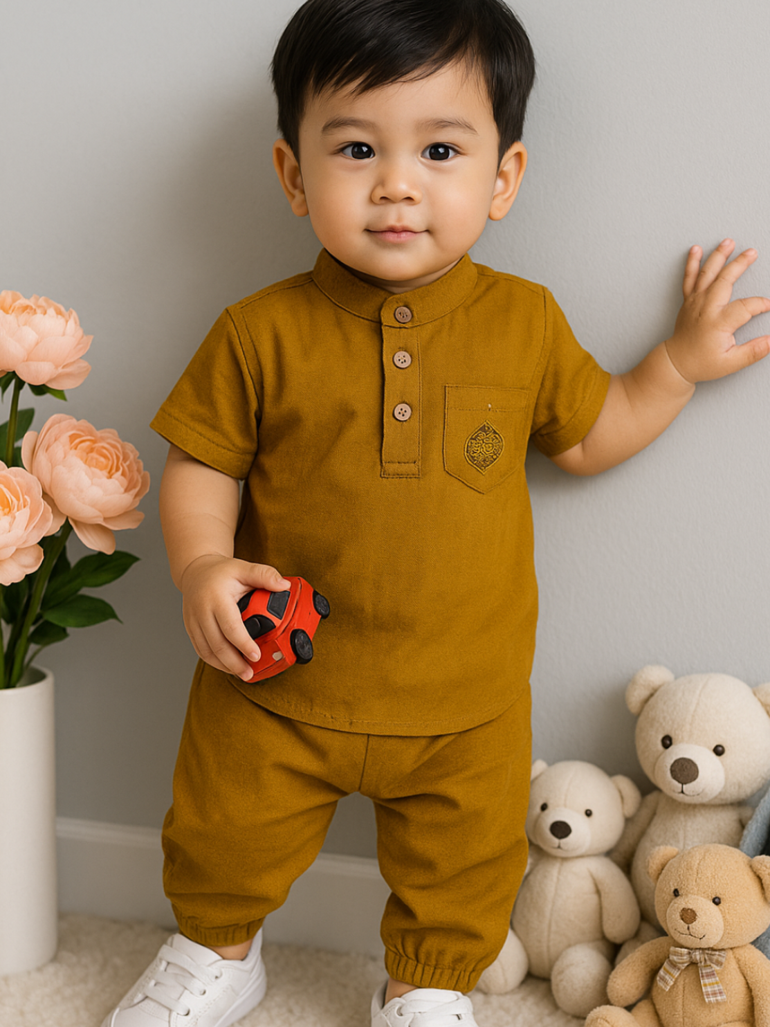 kemeja Koko anak super keren mix jogger #setelananak #bajukokoanak #setelankokoanak #kokoanakmurah #bajumuslimanak 