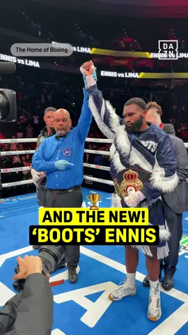 Boots Ennis has officially joined the 154lb division 😈 #EnnisLima #fyp #boxing #jaronennis #dazn 