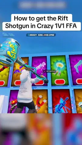 How to get the Rift Shotgun in Crazy 1V1 FFA! 🤫👀 #fortnite #fortniteclips #fortnitetips #fortnitememes #hozzy 