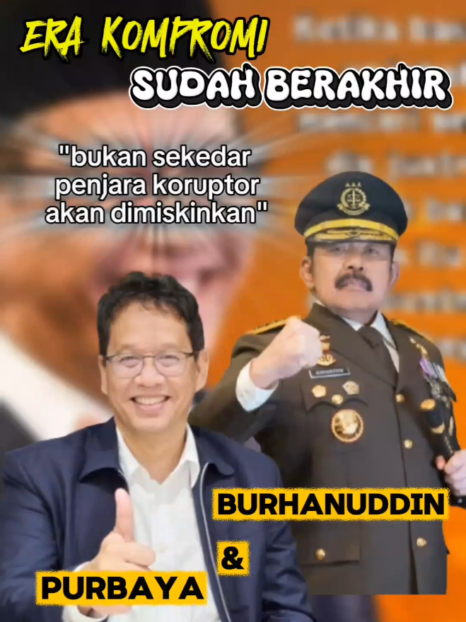 Gerakan Baru Dimulai: Koruptor Akan Dilumpuhkan Secara Hukum dan Ekonomi! Jaksa Agung ST Burhanuddin dan Menteri Keuangan Purbaya Yudhi Sadewa sepakat: koruptor tak cukup hanya dipenjara — mereka harus dilumpuhkan secara hukum, ekonomi, dan sosial. Inilah perang baru melawan korupsi, tanpa kompromi! ⚖️🔥 #Purbaya #Burhanuddin #LawanKorupsi #AntiKorupsi #kejaksaanagung 
