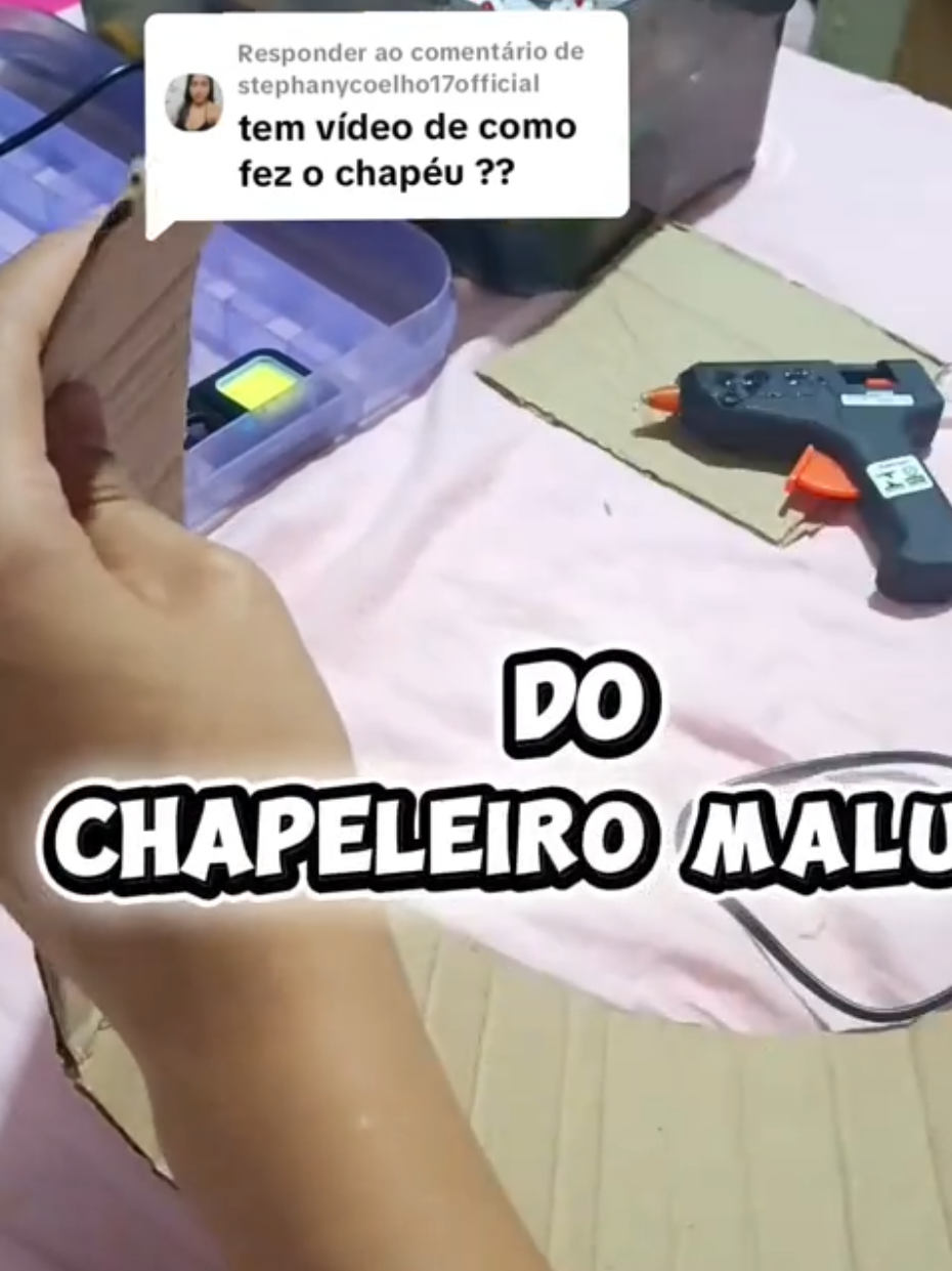 Respondendo a @stephanycoelho17official como fazer o chapéu do chapeleiro maluco  #chapeleiromaluco #aliceinborderland #tutorials #artesanato #alicenopaisdasmaravilhas 