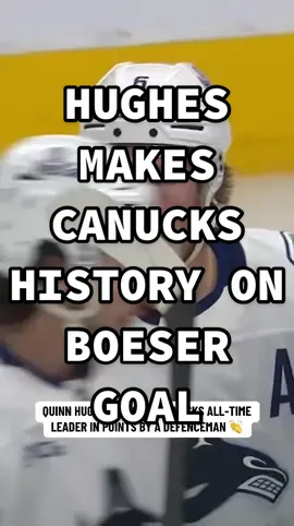 Quinn stands alone ‼️ #NHL #vancouvercanucks #canucks #quinnhughes #canuckshockey 