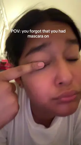 I swear I forgot that I had mascara on😭😭 #fyp #viral #relatable #mascara #imcrying 