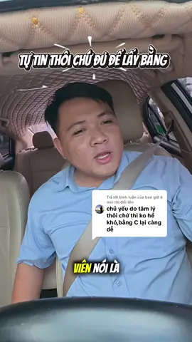 Trả lời @bao giờ 6 múi thì đổi tên học lái xe phải chăm và tự tin #thaythuongdaylaixe 