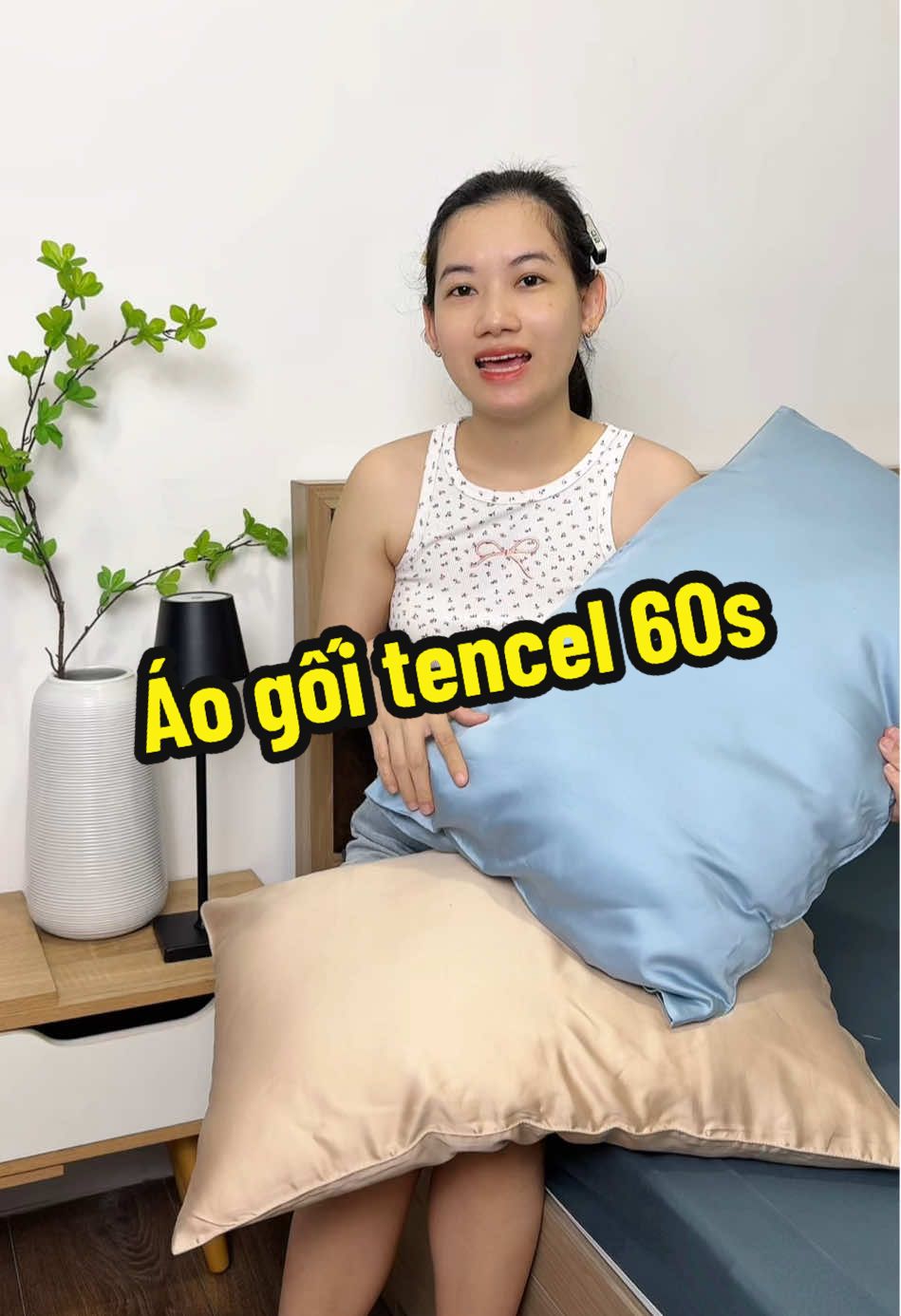 Vỏ gối lụa Tencel 60s #vogoilua #vogoi #aogoi #aogoinam #gagoi 