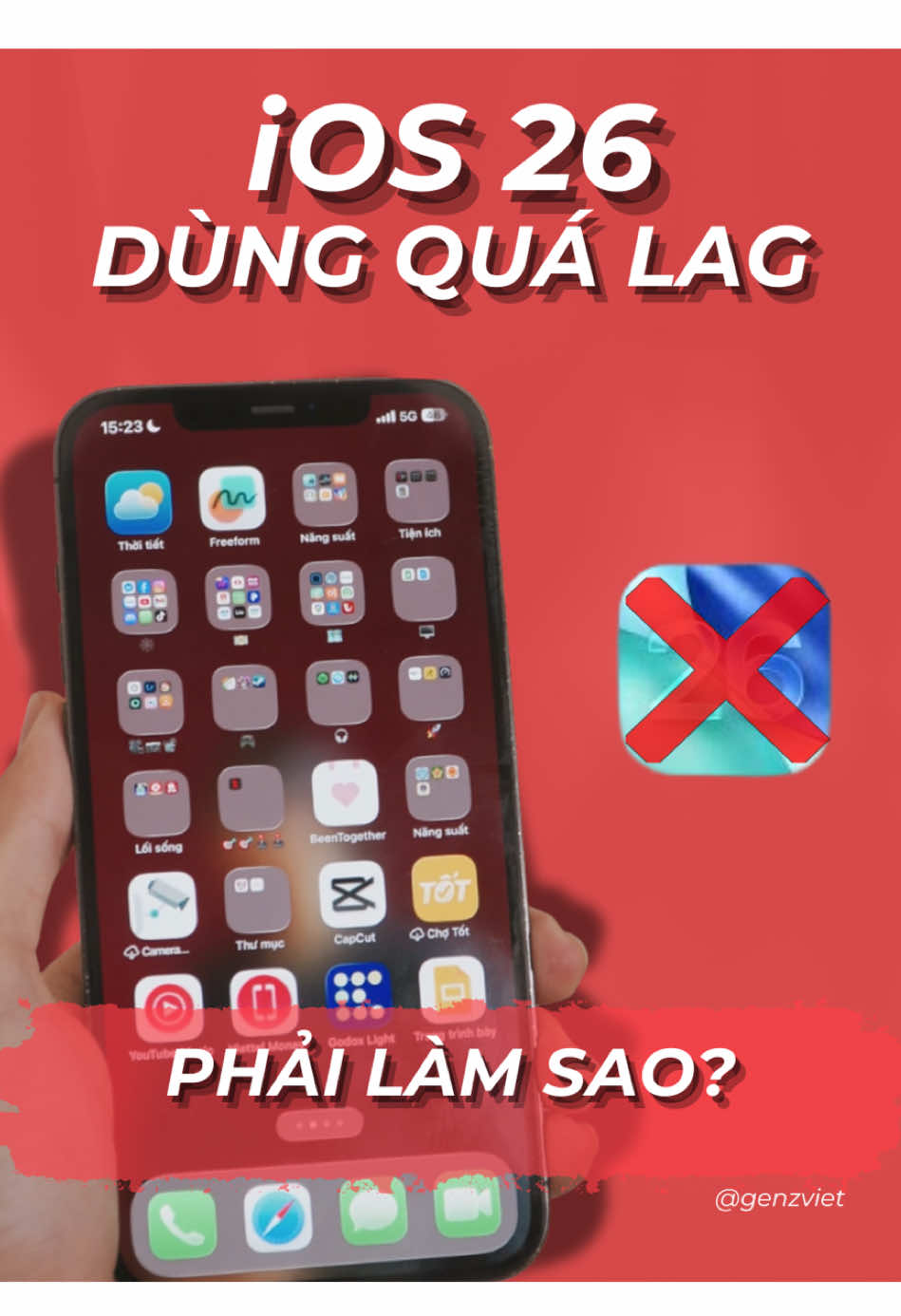 iOS 26 dùng quá lag phải làm gì? #LearnOnTikTok #ThanhCongNghe #iphone #iOS26 #iOS