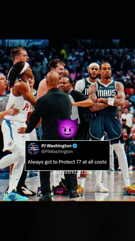 He always Stands On Business 😈😤 #pjwashington #lukadoncic #NBA #xyzbca #fyp 