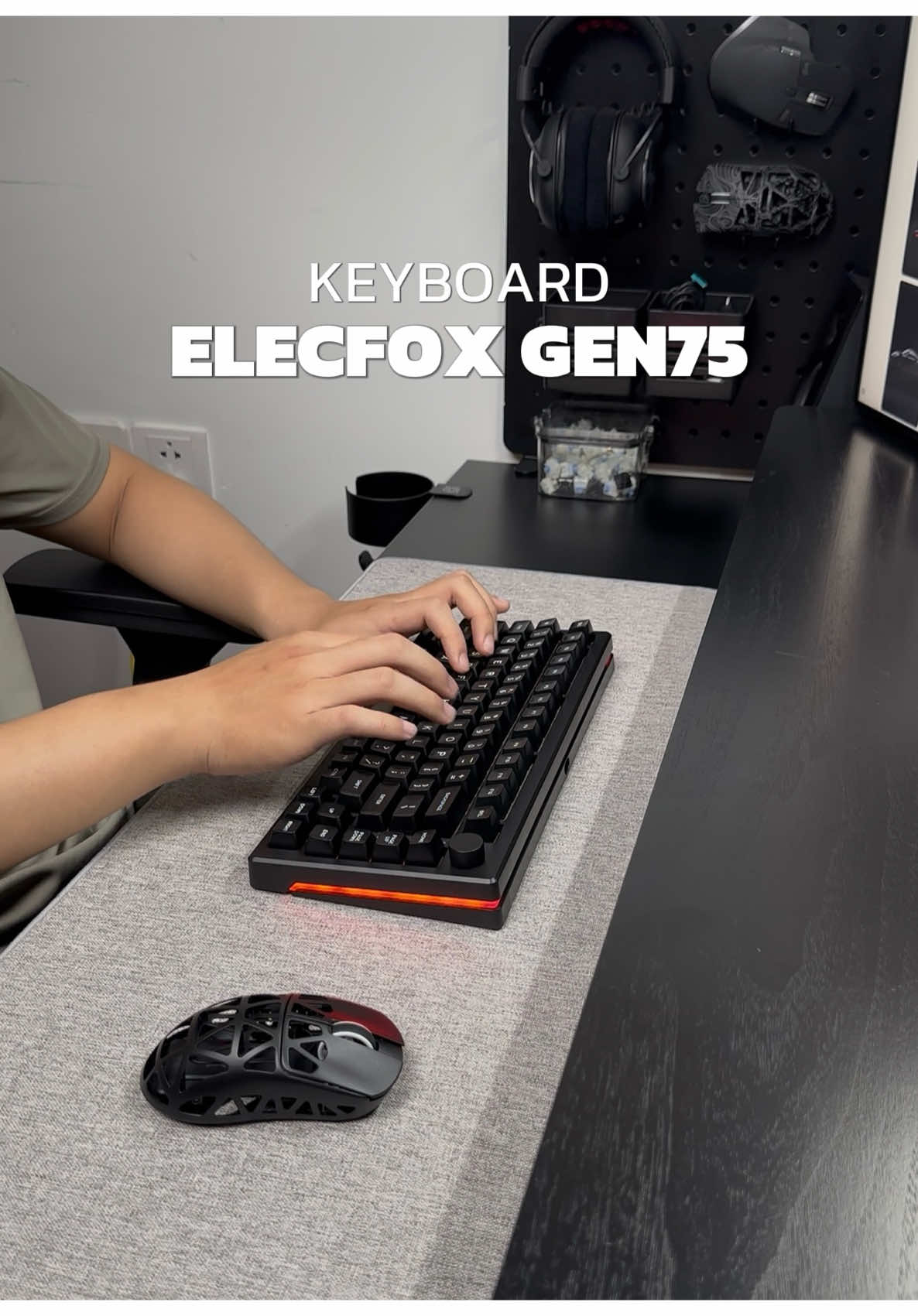 Elecfox Gen75 - bàn phím chất giá mềm, anh em nên tham khảo ✨  #banphimco #keyboard #desksetup #elecfox #gen75