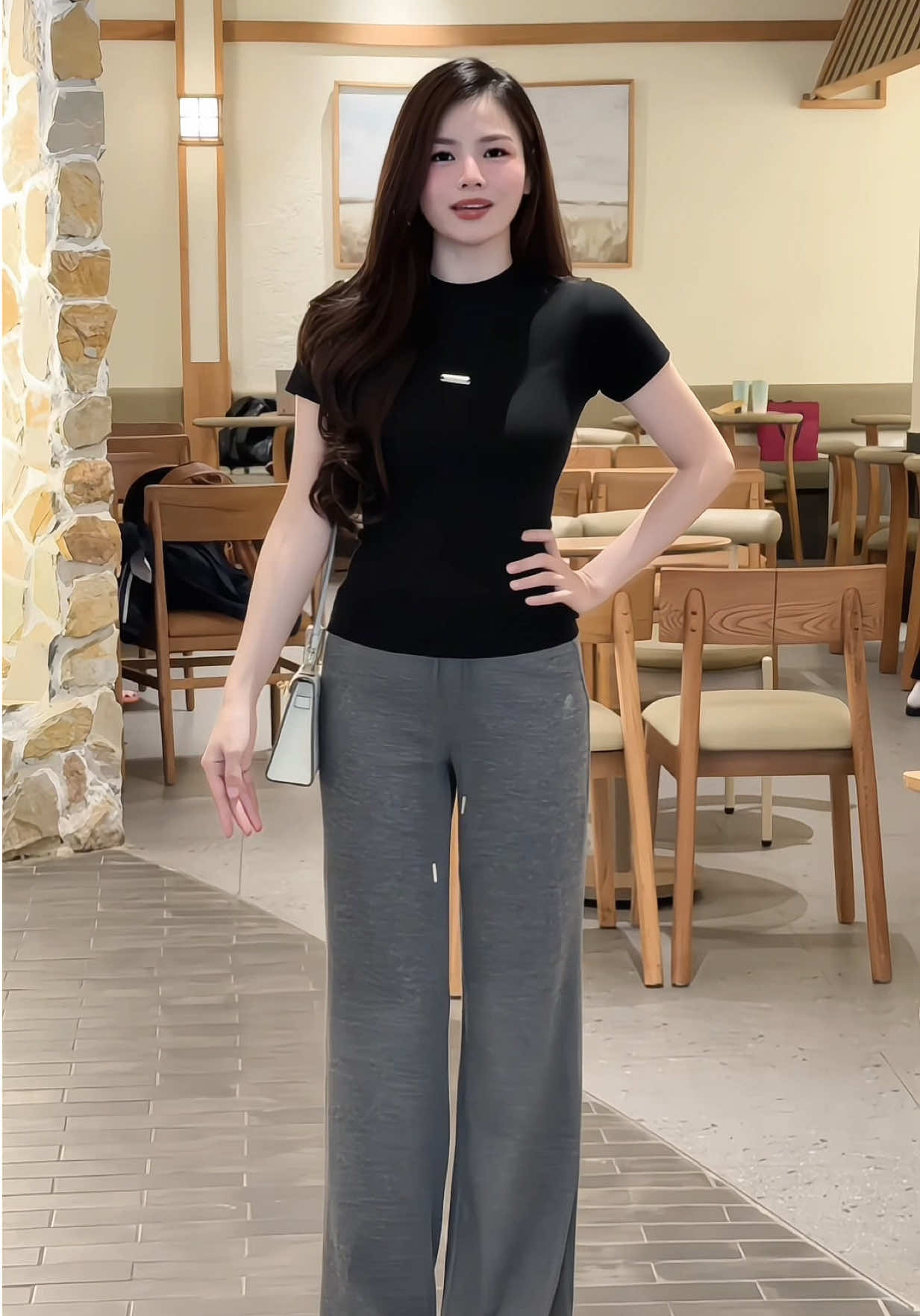 Quần nỉ dài ống rộng nữ hack dáng, quần nỉ, quầng suộng rộng cạp cao #quansuong #quanongrong #quancapcao #quanni #quanongrongnu 