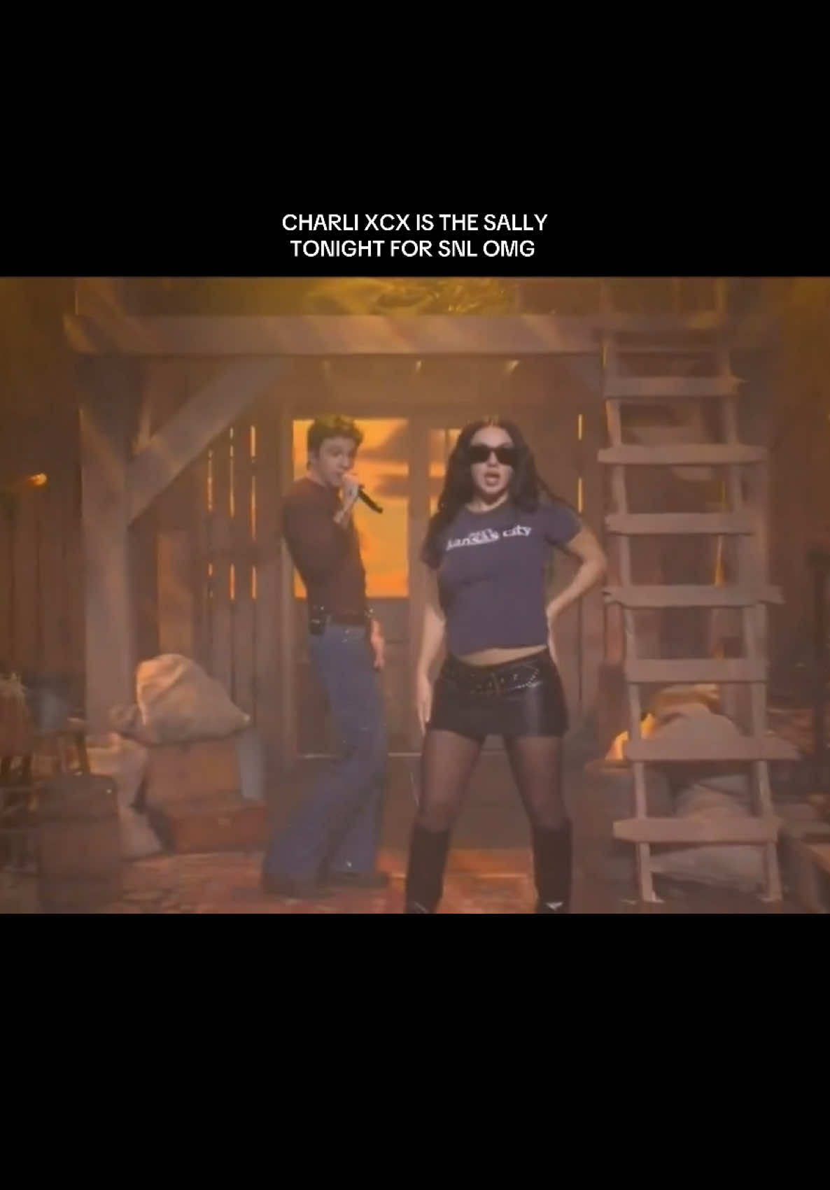iconic #foryoupage #fyp #rolemodel #sallywhenthewinerunsout #charlixcx #snl #viral #kansasanymore #kansasanymorethelongestgoodbye  @tucker @Charli XCX 