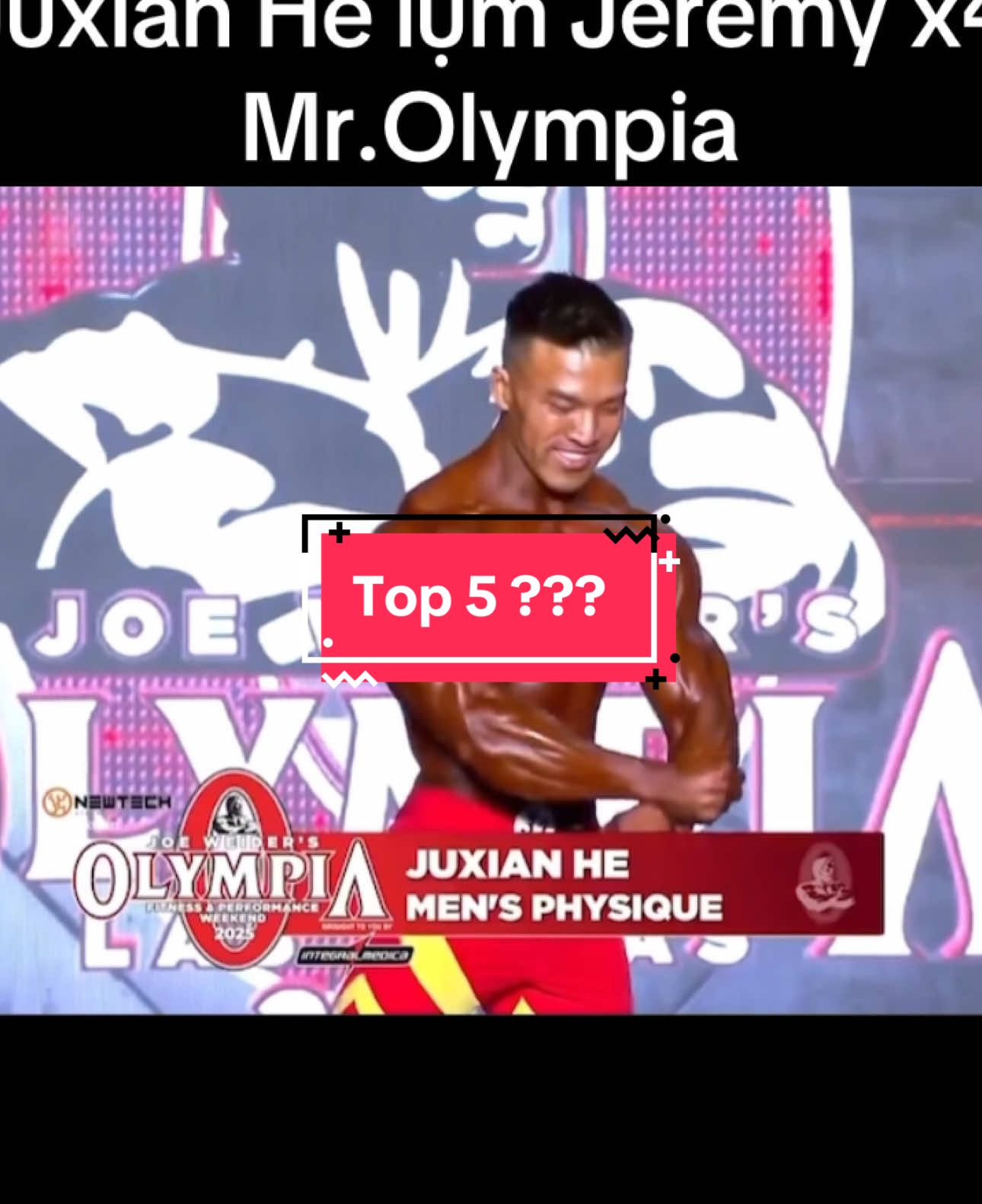 Idol Trung Juxian He hôm qua đổi chỗ tới 4 lần và vượt luôn cả x4🏆 Mr.Olympia Jeremy Buendia. #mrolympia2025  #jeremybuendia #juxianhe 