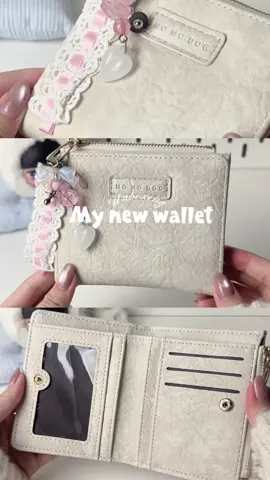 Phại mua màu trắng nho mn #wallet #phukien #vitiennu #vitien #bopdungtien 