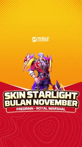 Skin Starlight November Fredrinn “Royal Marshal” #mlbb #mobilelegends 