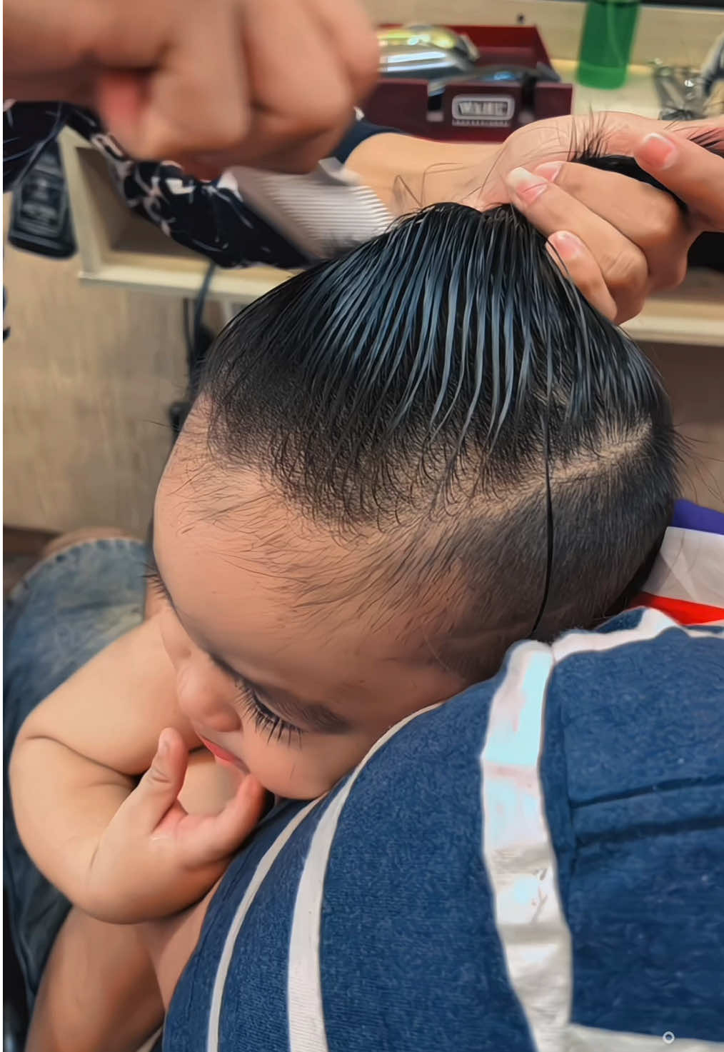 Masyaa Allah joko 13 bulanku😍 #newhaircut #haircutbaby #babyhairstyle #fy #foryou 