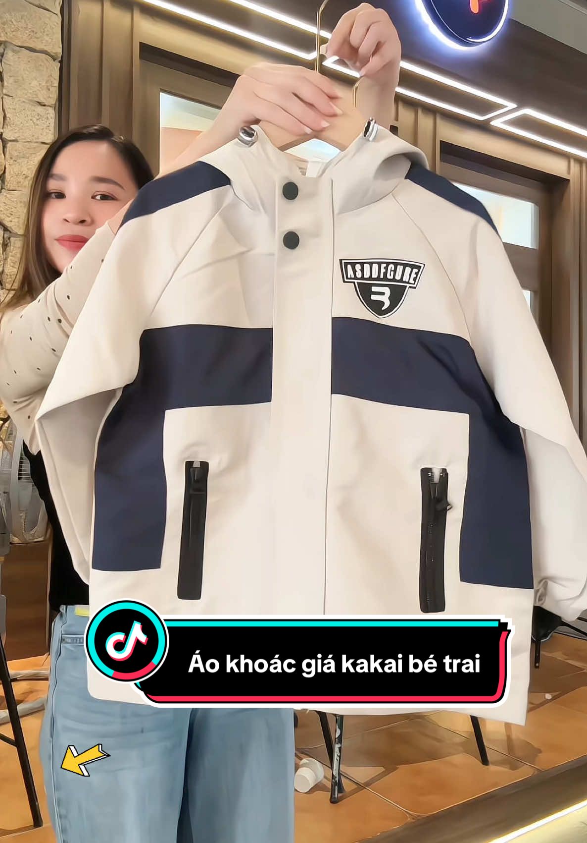 Áo khoác gió kaki 2 lớp bé trai. #megaoreview123 #aokhoacbetrai #aokhoacbetrai #aobetrai 