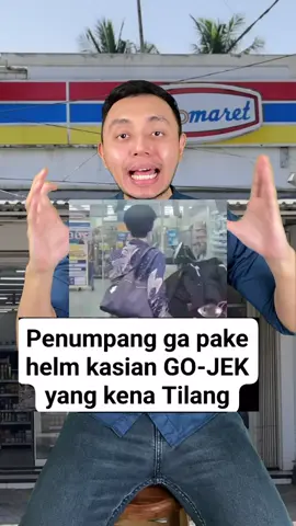 Penumpang ga pake helm malah abang ojek yang kena tilang?