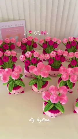 omggg perfect😱😍🥰 #giftideas #handmadegifts #bungakawatbulu #minipotkawatbulu #pipecleanerflowers 