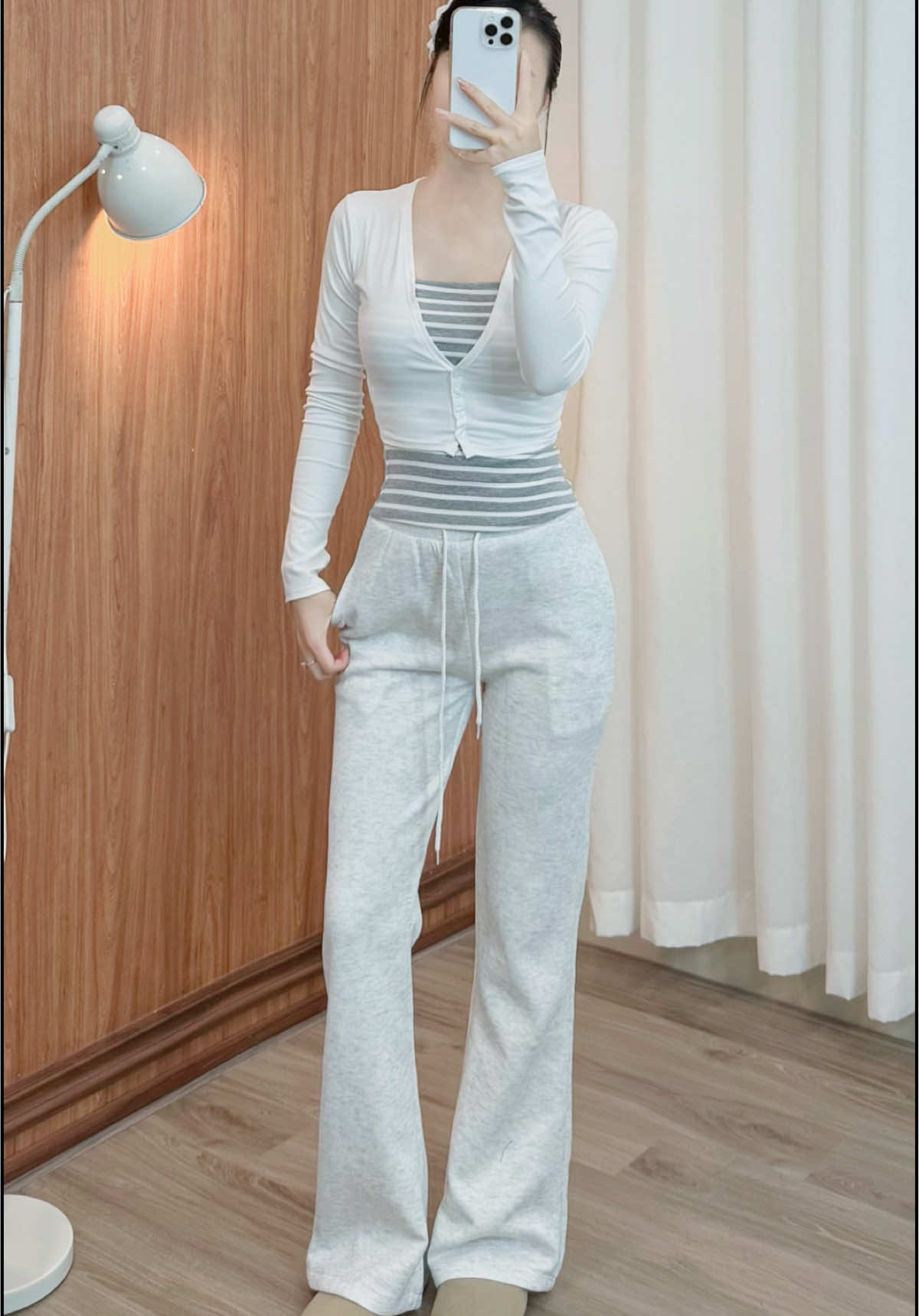 Quần nỉ ống loe xinh đỉnk ✨ #quanongloe #quanni #dailyoutfits #xuhuong 
