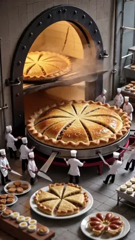 “Tiny Chefs Bake a Giant Apple Pie” ✨🍏🥧🧑‍🍳 “Watch miniature chefs peel, mix, roll, and bake a giant apple pie — golden crust, warm steam, and sweet apple magic! 🍎🥧✨ #TinyChefs #MiniatureWorld #ai #fypシ゚viral🖤tiktok#CreativeContent