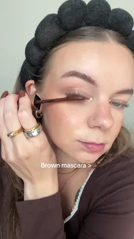 I don’t think I’ll ever go back to wearing black mascara #BeautyTok #MakeupRoutine #makeuptiktok #beautyfinds #makeupmusthaves @Lancôme 