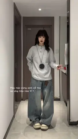 Áo nỏ cổ tàu nam nữ #videoviral #áo #aoni #xuhuongtiktok #saleluongve 