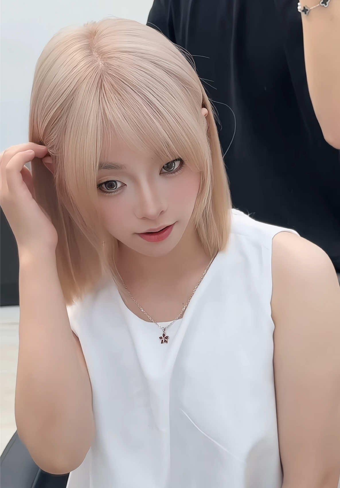 Milk bolnde có thực sự xứng đáng để thử #9pmhairstudio #mauthoitrang #blondehair 