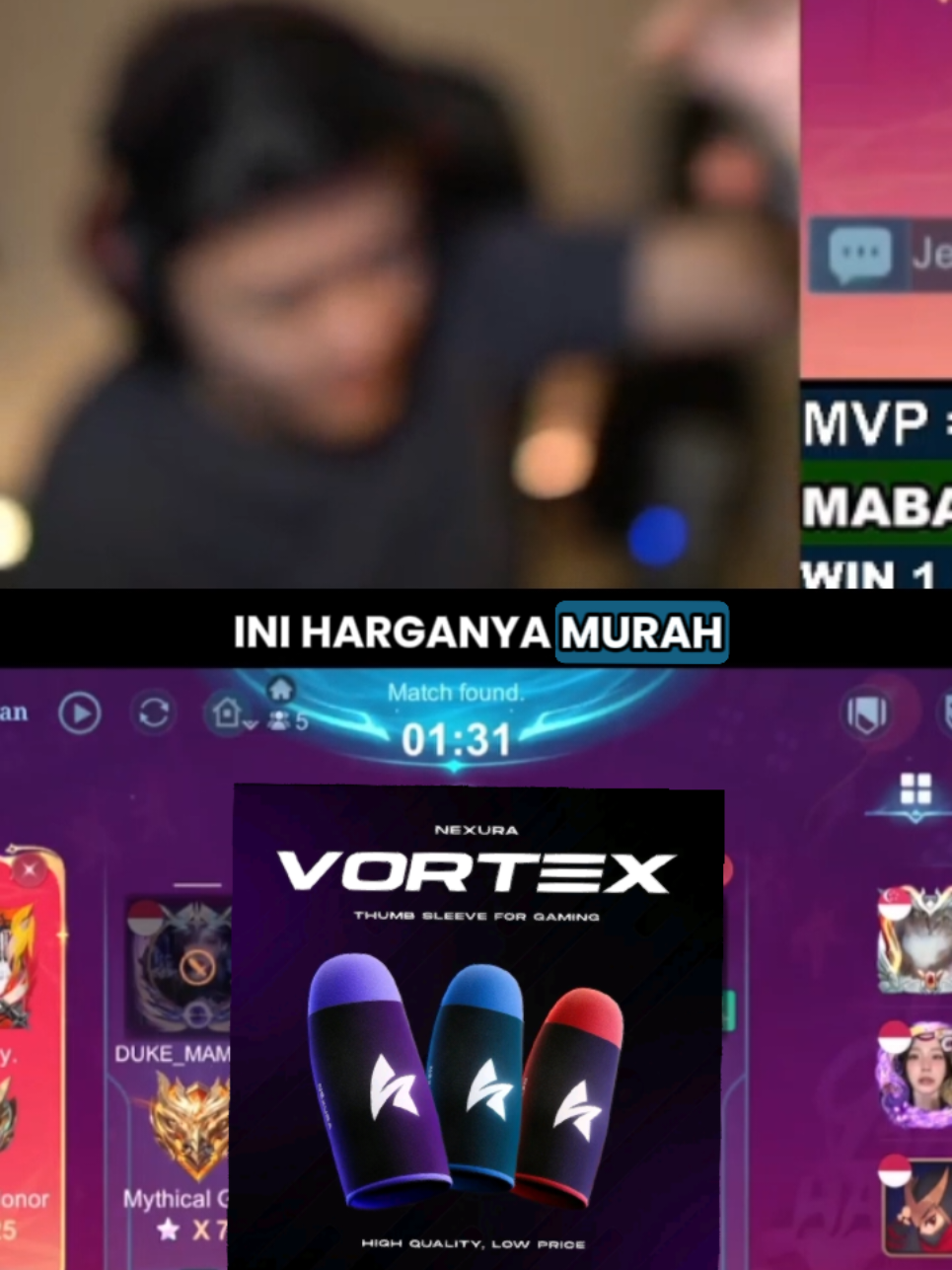 rekomendasi sarung jempol dari jeje ni guys #nexuragaming #nexurasarungjempol #jejeadriel 