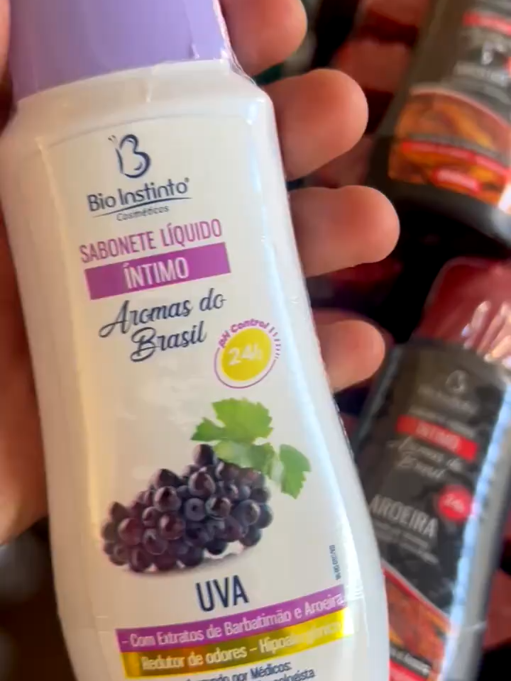 LINK PARA COMPRA: https://s.shopee.com.br/1g9vb5mYdO 12 Sabonete Íntimo Bio Instinto Aromasdo Brasil 200 ML Higiene Feminina Natural Suave Proteção Banho