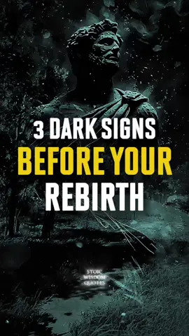 3 Dark Signs You’re About to Transform Forever | Stoic Wisdom Sometimes the darkest moments aren’t the end — they’re the beginning of something greater. Feeling lost, isolated, or in pain means your old self is being stripped away so a stronger version can emerge. In this video, you’ll discover the three phases that happen right before transformation — and how to endure them with strength, wisdom, and peace. Remember: darkness doesn’t destroy you. It shapes you. #StoicWisdomQuotes #Transformation #SelfGrowth #LifeLessons #Stoicism 