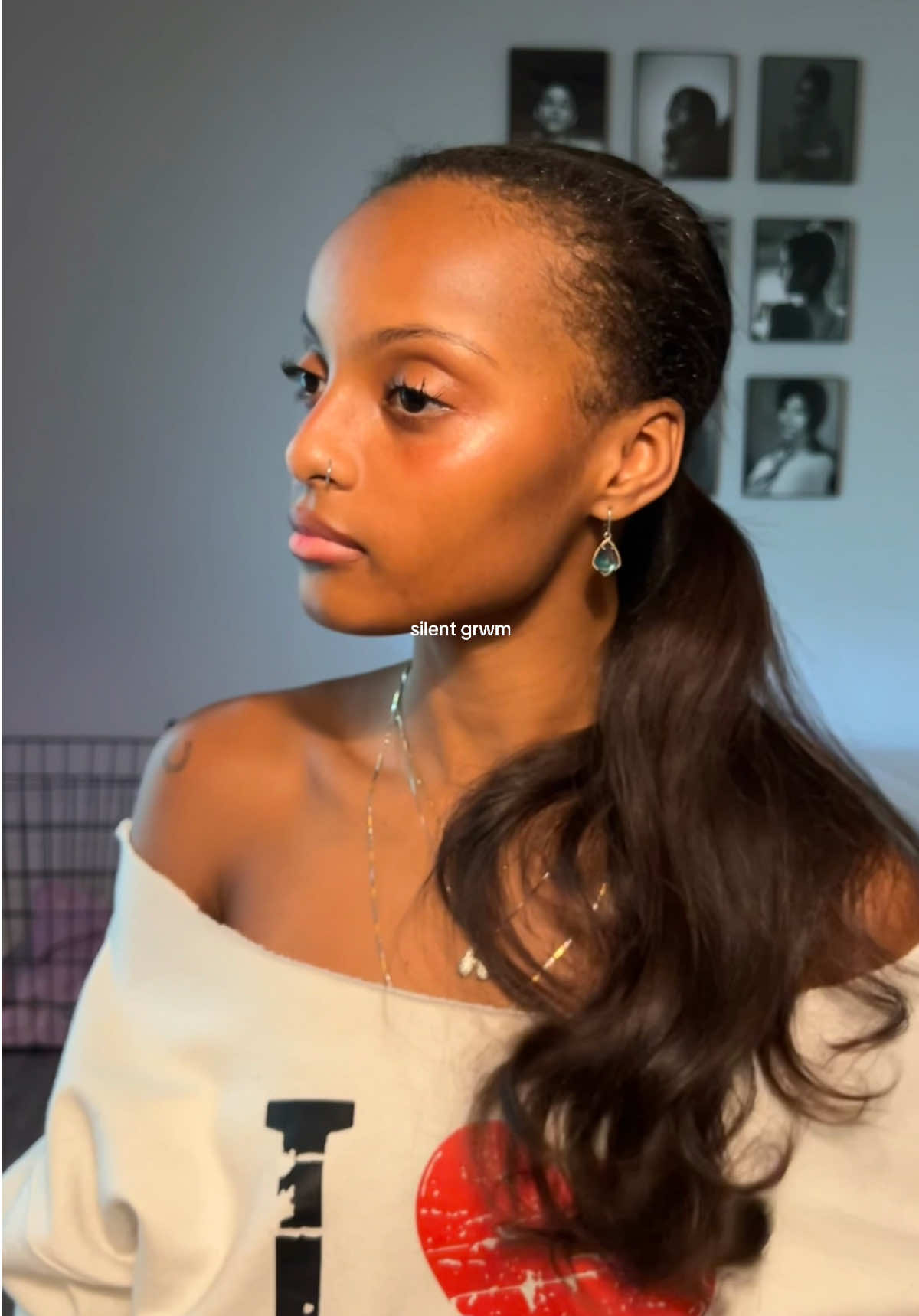 No chitchat  #grwm #everydayjewelry #microinfluencer 