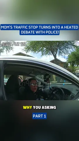 Mom’s Traffic Stop Turns Into a Heated Debate With Police!#fyp #viral #police #bodycam #bodycamcops 