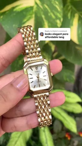 Replying to @khets Mismo! 💯Yayamanin pero affordable lang #watch #watchforwomen #affordablewatch #affordablewatches #elegantwatch 