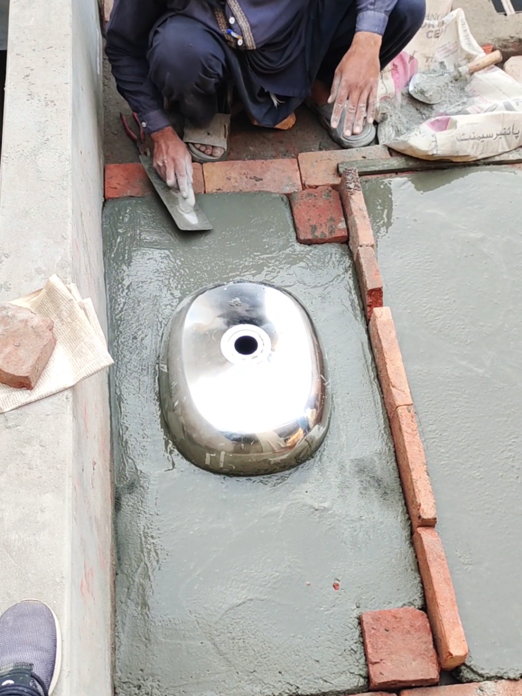 How to Making Slab #construction #constructionlife #concreteslab #perfectlylevel #recomendation 