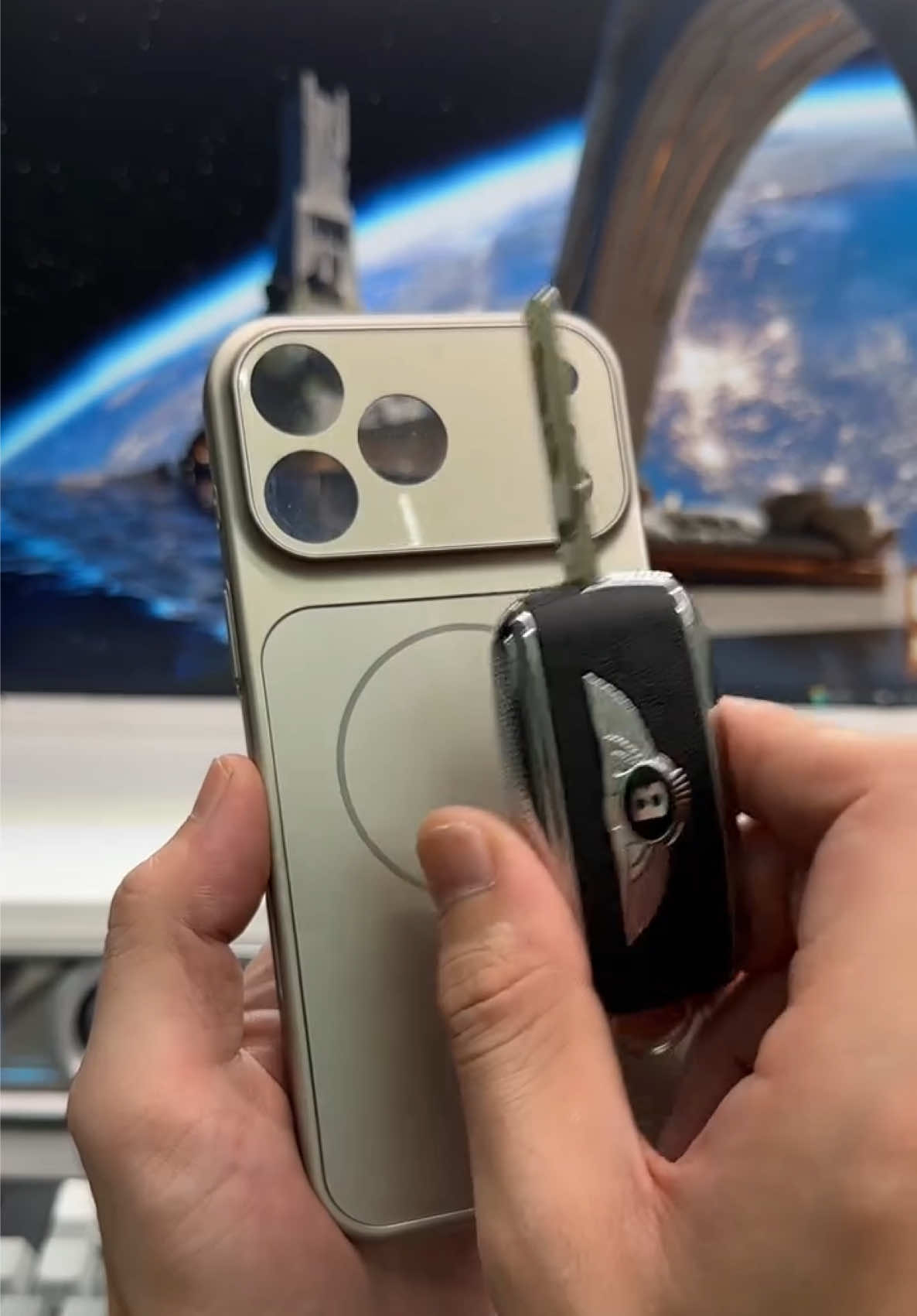 ** Link in Bio** beautiful titanium color iPhoneCase #fy #fyp #foryou #foryoupage  #iphone17 Website search: large window 