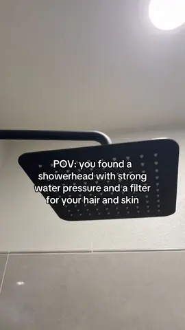 shower time has never felt better #fyp #showerhead #showerheadfilter #rainfallshower #foryoupage 
