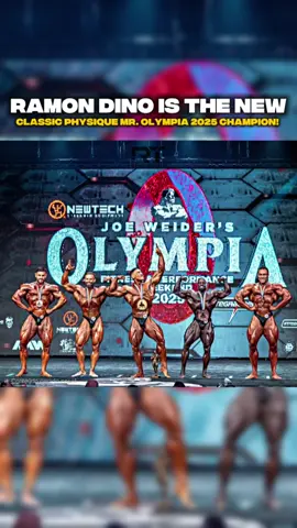 A dream come true! 🌟 Ramon Dino conquers the Classic Physique Olympia 2025 title with heart, passion, and pride. 🇧🇷💪 The king of classics is finally crowned! 👑✨ #RamonDino #Olympia2025 #ClassicPhysique #Champion #ProudMoment