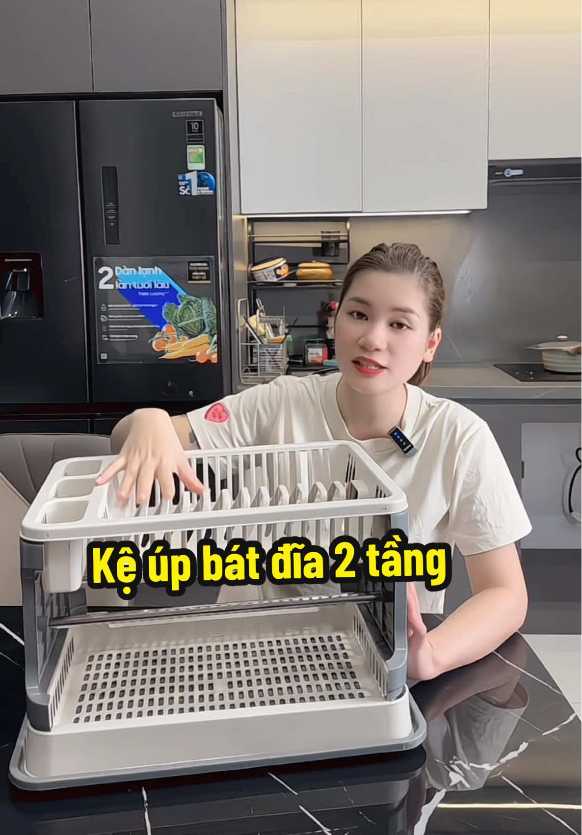 Kệ úp bát đĩa 2 tầng dày dặn chắc chắn #keupchendia #kedungbatdiadanang 