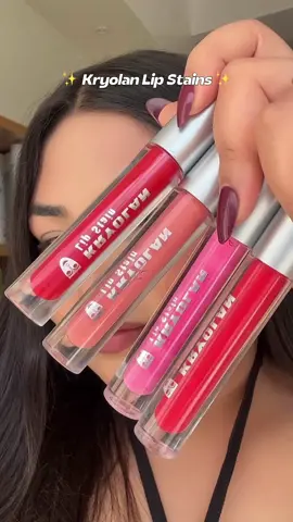 Which shade is your favourite ?  ✨Matte, intense color payoff ✨Long‑wear formula, resistant to smudging ✨Silicone‑based formula gives full coverage ✨Dermatologically skin‑compatible ✨Vitamin E keeps lips moisturized #kryolan #kryolannepal #kryolanofficial #lipstains #longlastinglipstick   