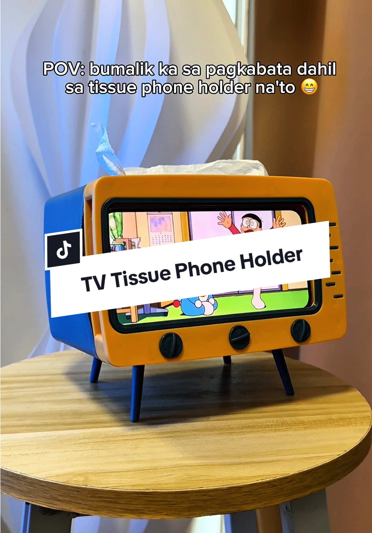 solidd neto HAHAHAHA old na modern 😁💯 #tissuebox #phoneholder #tv 