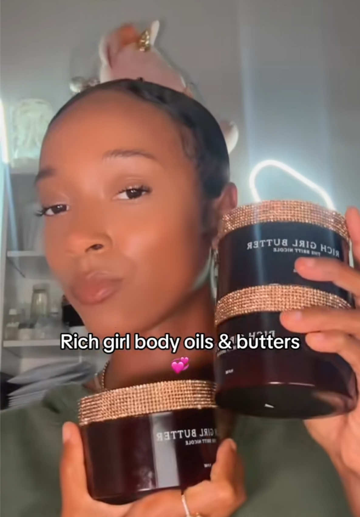 Link can be found on my business page @The Britt Nicole 💞🫶🏽🧚🏽 #viralskincareproducts #bodyoil #bodybutter #richgirloil #blackownedsmallbusiness 