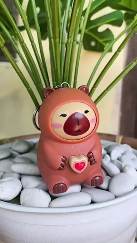 Gantungan Kunci Berubah Wajah #gantungankunci #capybara #panda #stitch 