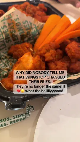 My heartttttt!!!!! 💔😭@Wingstop  !!!!!! Whyyyyyyy?! #fyp#wingstop#wingstopfries#whatthehell#why 