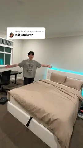 Replying to @Meracat  i promise you won’t regret it #fyp #storagebed #bedframe #foryoupage #storagehack 