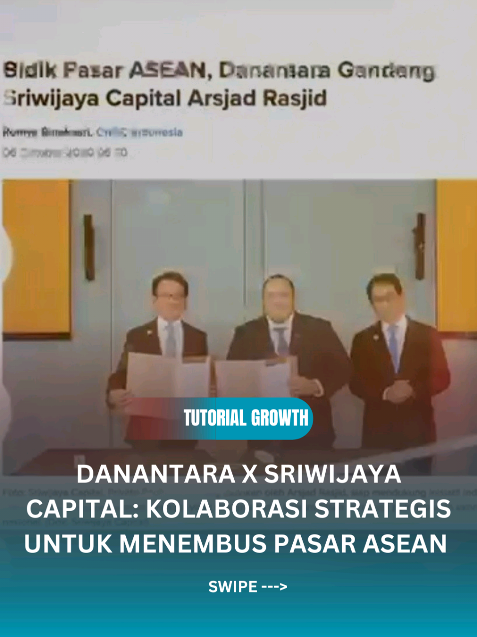 Danantara x Sriwijaya Capital: Kolaborasi Strategis untuk Menembus Pasar ASEAN  #berdayakanekonomi #menghubungkanpotensi #inspirasikemajuan #investasi #fyp 