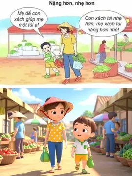 Toán 2: Nặng hơn, nhẹ hơn#cogiaotieuhoc #veo3 #ai #tiktok #capcut 
