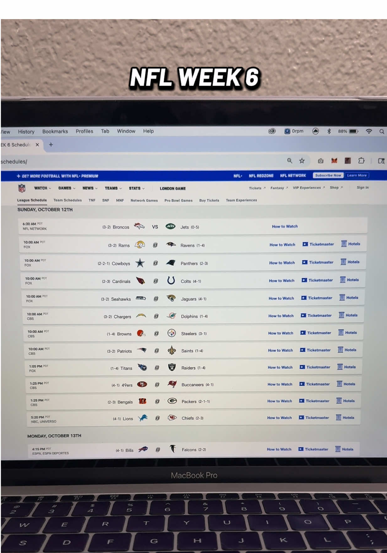 NFL Week 6 🏈 Please keep in mind that these are just projections based on my data model, nothing is guaranteed! Anything can happen in sports, especially the NFL! #espn #nfl #fyp 