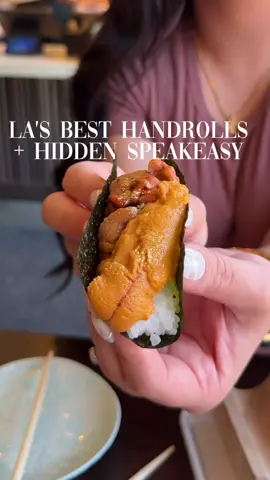 Tried the handrolls that were voted the best in LA! 🍣 📍Temaki Society 351 S Broadway Los Angeles, CA 90013 They import Uni straight from Japan and staff who are so nice & have great hospitality! our favs: ⋆ spicy tuna hr ⋆ seared salmon hr ⋆ C.U.T. hr The yellowtail sashi was also very good & fresh!  The Grayson Bar opens at 5 pm, the speakeasy at 8, and the second level at 9.  Each spot has its own vibe and energy, making it perfect for a chill night out or a fun evening with friends. 🍣 @hoonny.hoon  #laeats #lafoodie #handroll #uni #speakeasybar 
