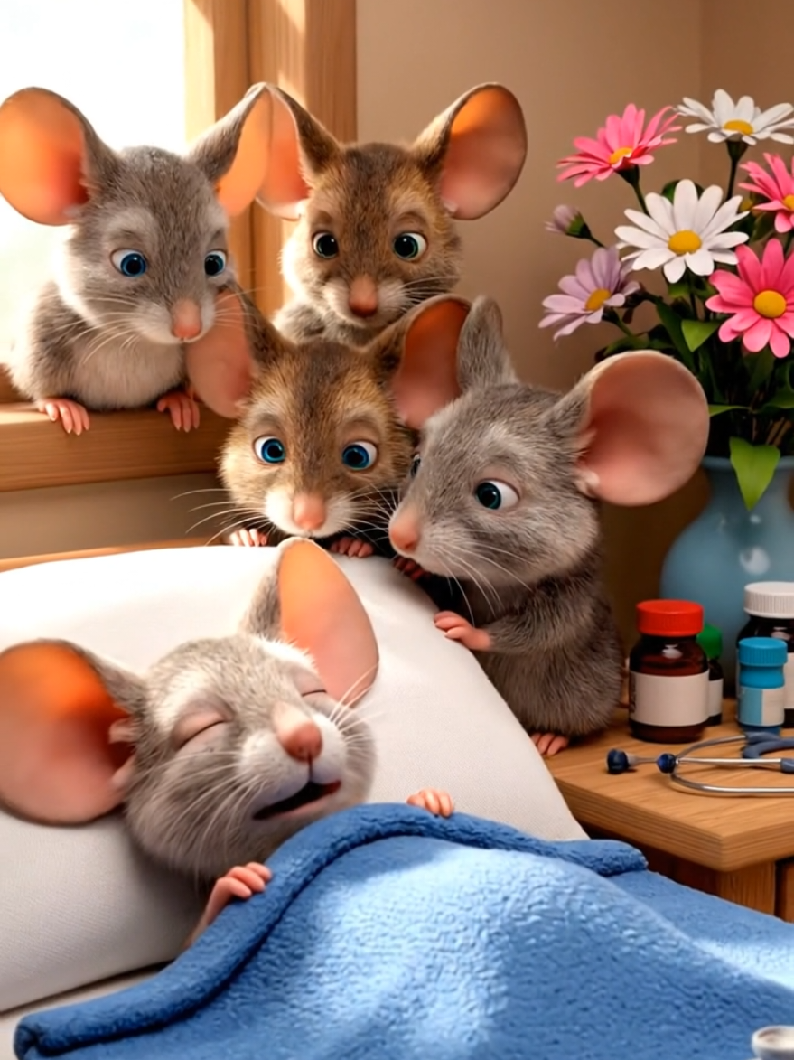 Chuhy ko bukhar hy 🐭🐁 #mouse #cartoon #animation #tiktok #usa 