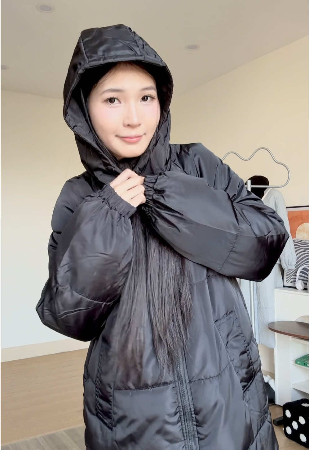 @Nhung Xịn daily Áo phao dài quốc dân cho cả nam và nữ nè các bác 🤗 #xuhuong #aokhoac #aophao #aoam #aophaonam 